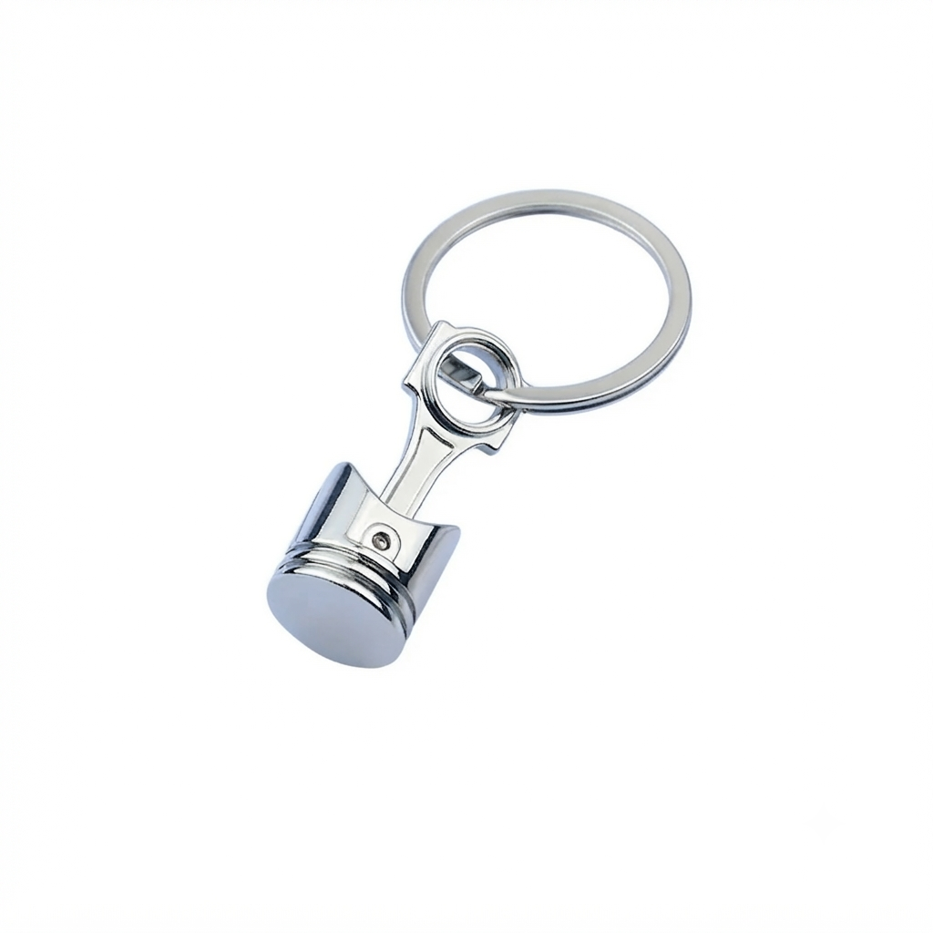 Engine Piston Keychain