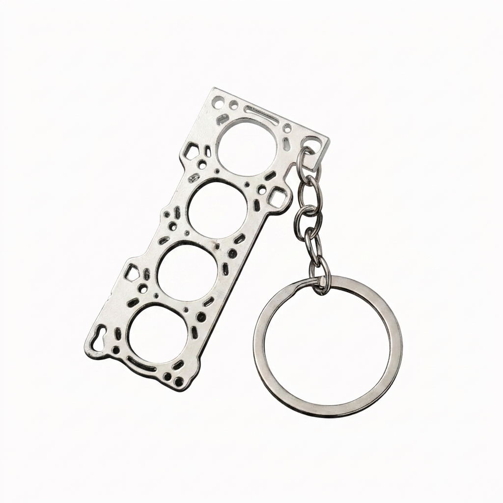 Engine Gasket Keychain