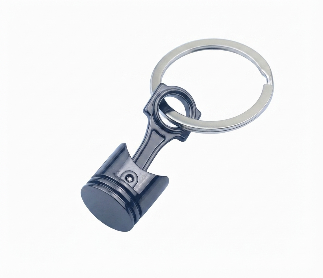 Engine Piston Keychain