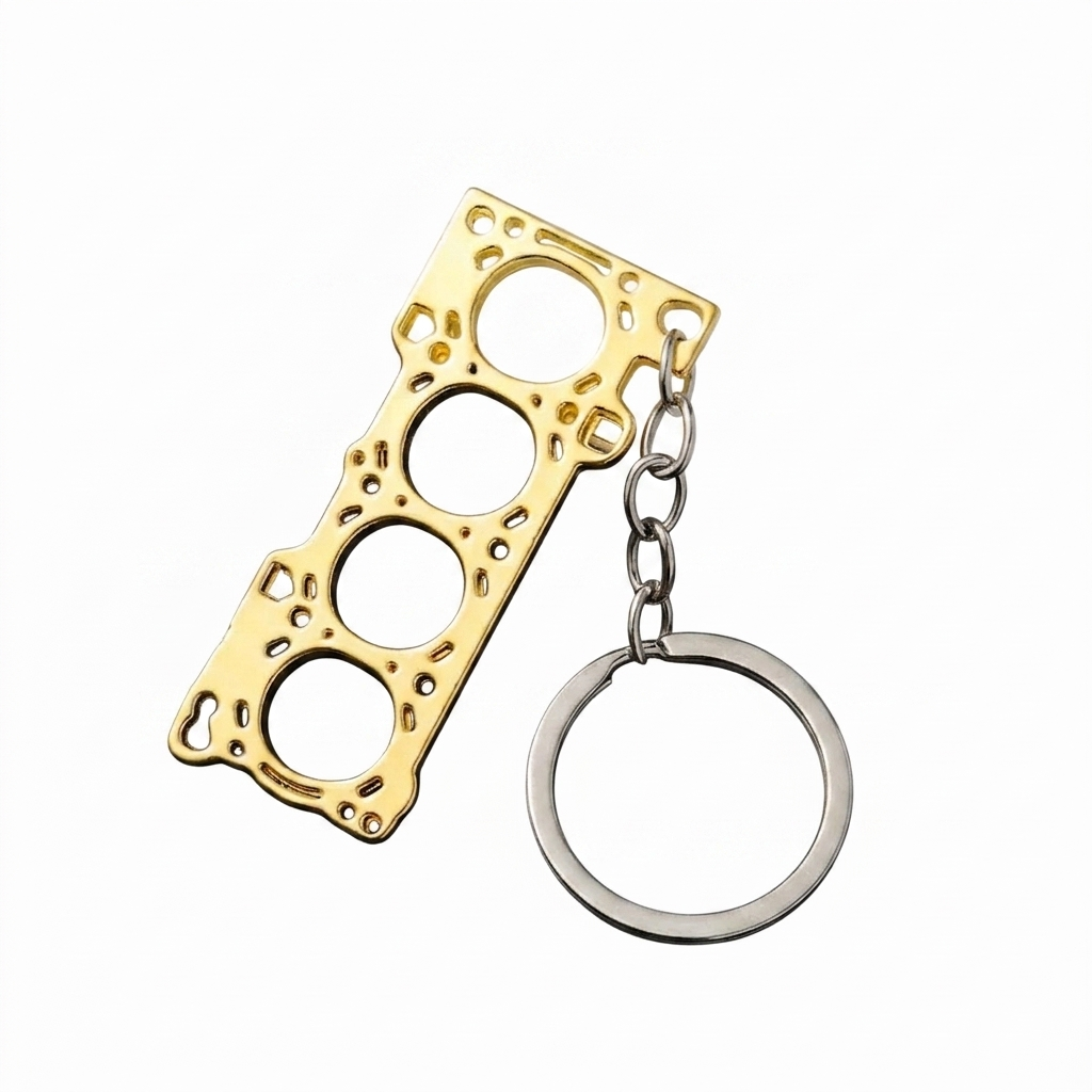 Engine Gasket Keychain