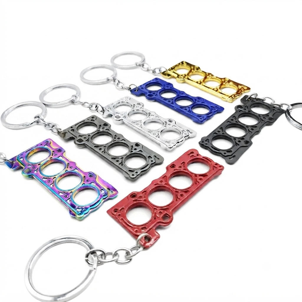 Engine Gasket Keychain