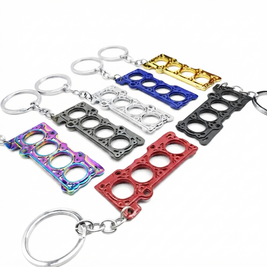 Engine Gasket Keychain